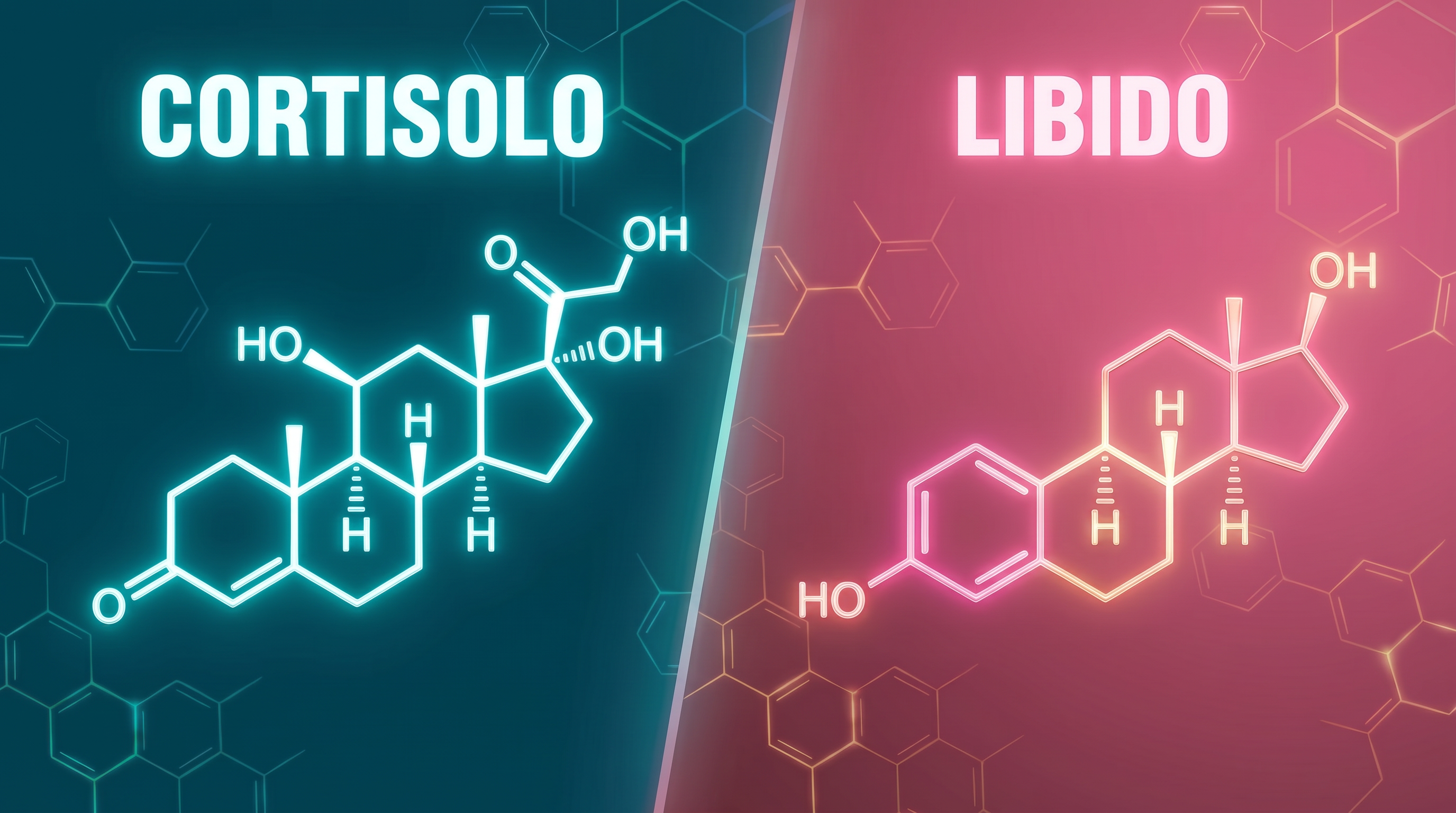 Illustrazione del cortisolo e della libido